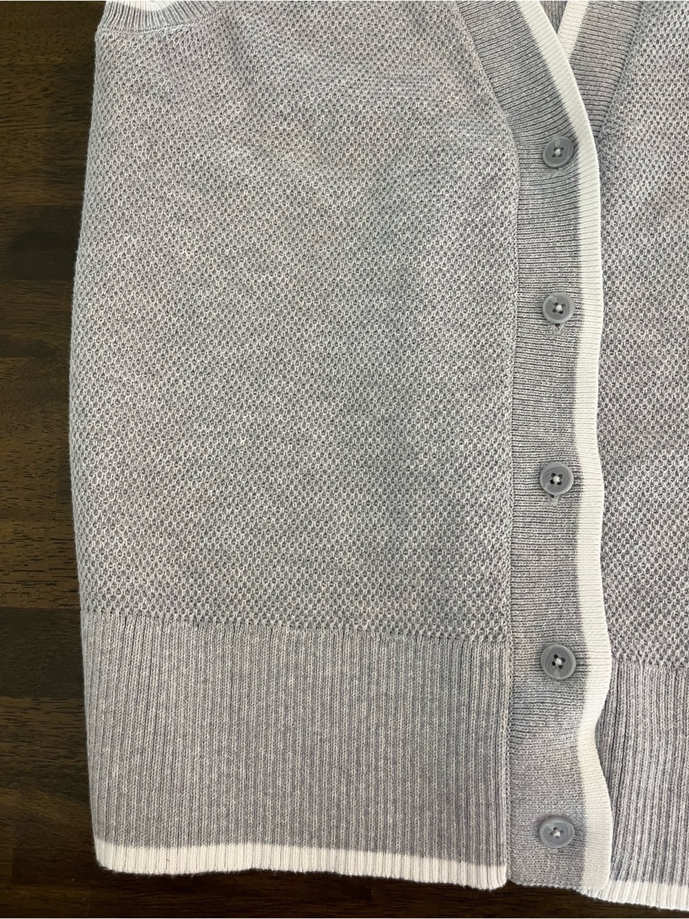 Offline by Aerie Tennis Sweater Vest Cardigan Cotton Blend Preppy Sz MED NWT - Picture 6 of 12